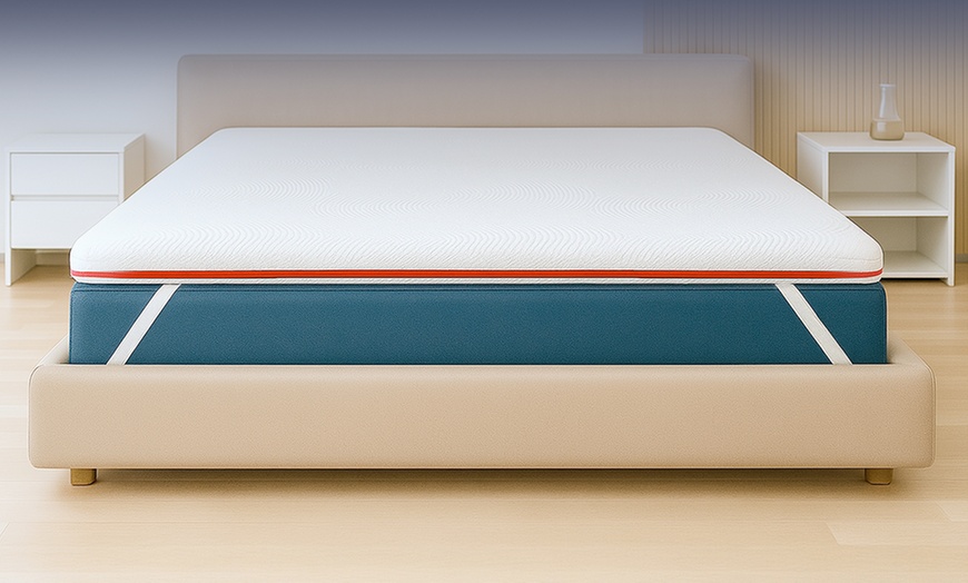 Image 5: Topper in memory foam a 9 zone The White Stone
