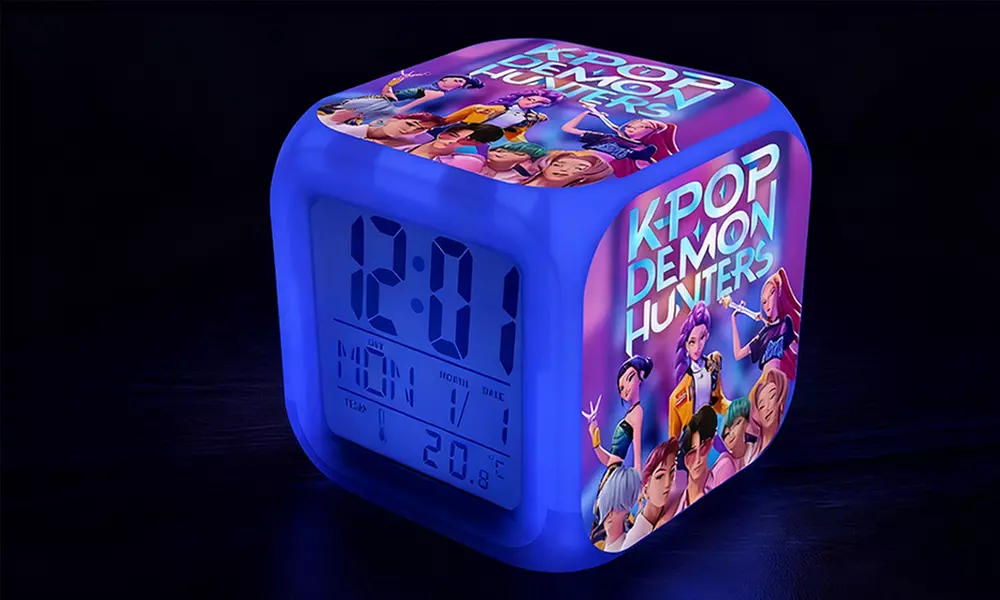 Battery-Powered Kpop Demon Hunters-Inspired RGB Alarm Clock