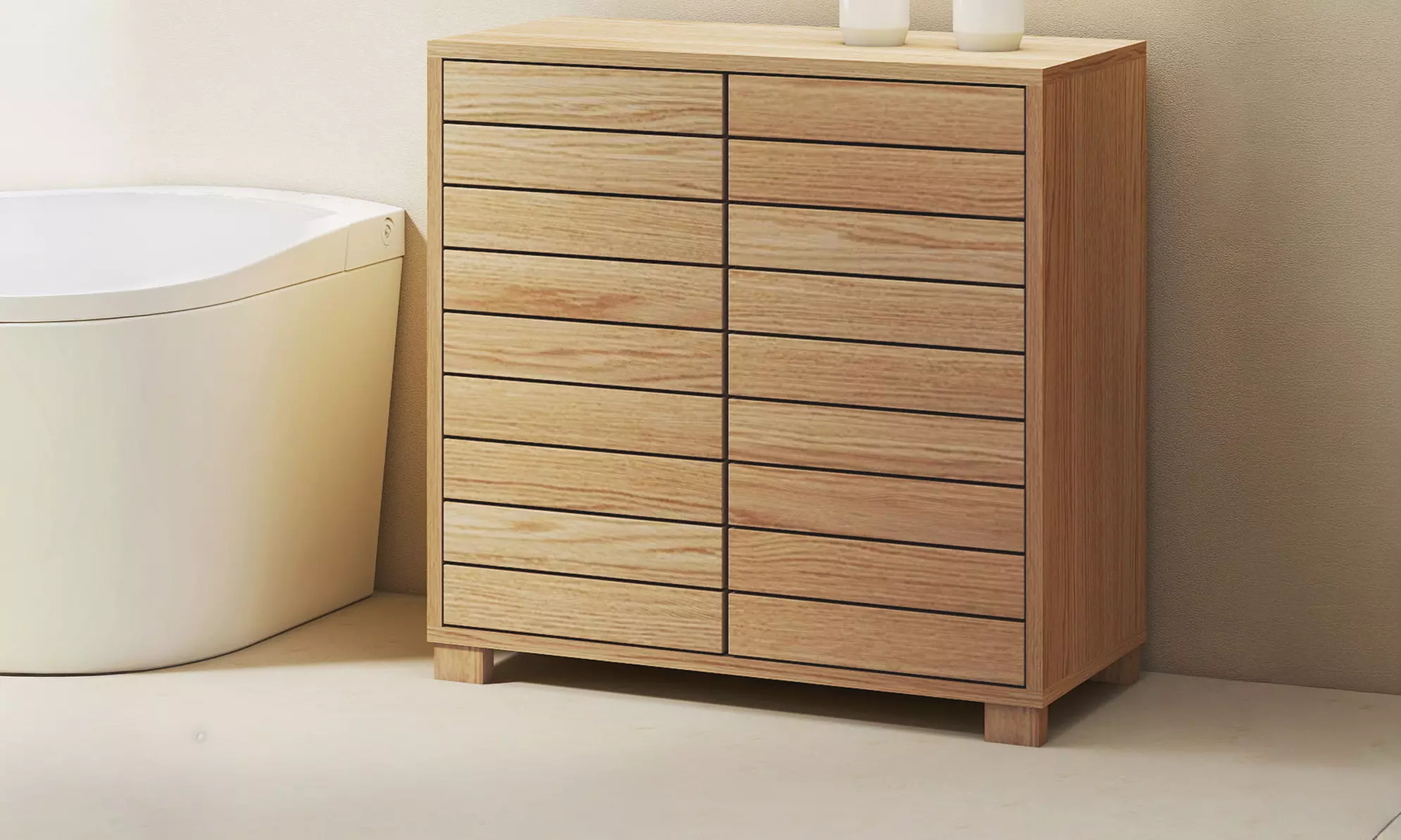 Levede Modern Bathroom Storage and Organisation Cabinets