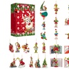 Image 2: Calendrier de l'Avent de Noël inspiré du Grinch en 3D