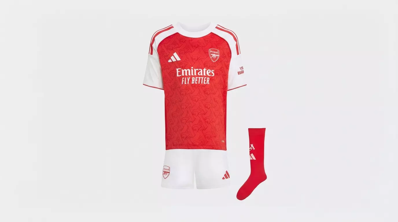 Kids’ Arsenal Home Football Kit by adidas