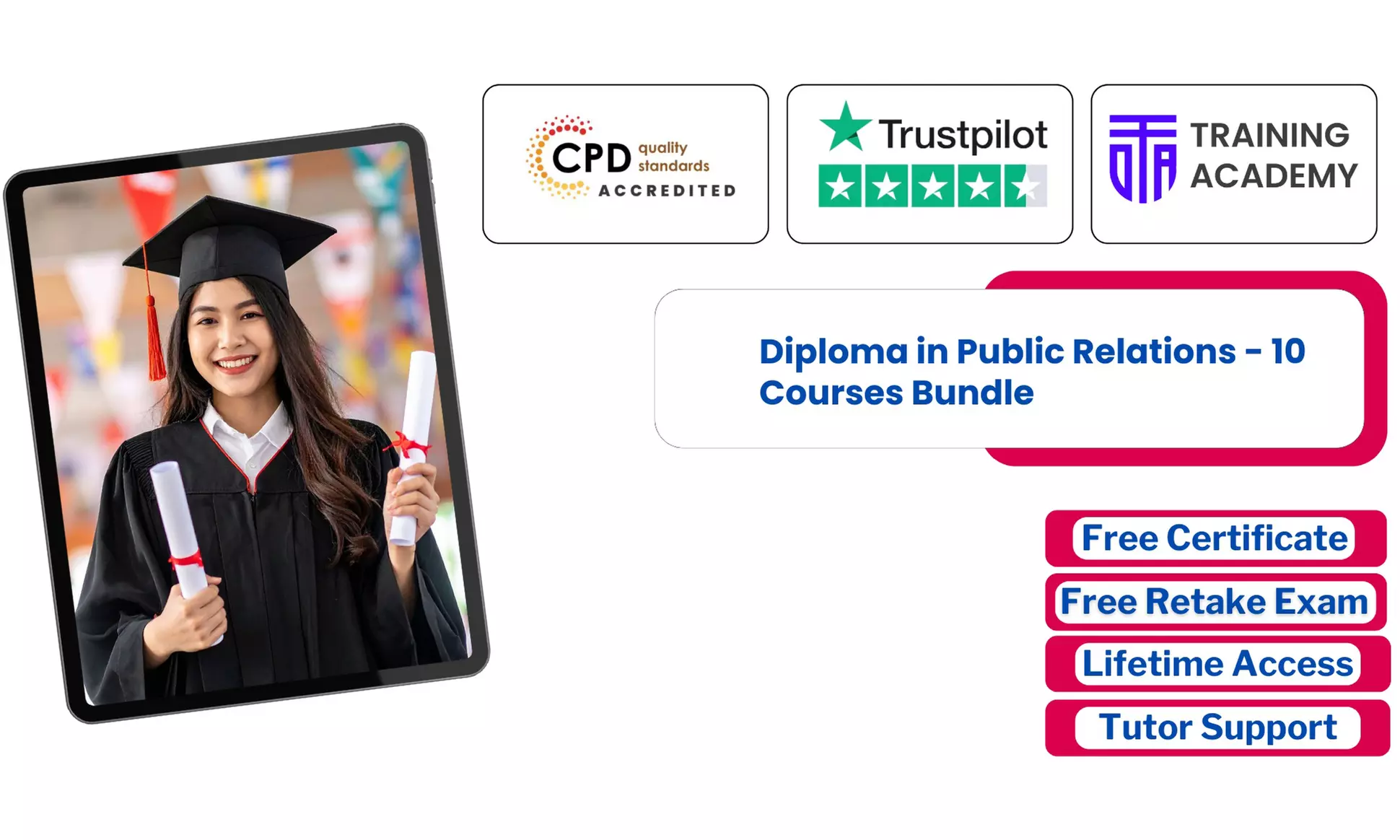 Master Diploma in Public Relations - 10 Courses Bundle or Lifetime Membership to 2000+ Courses (Up to 40%Off) - Primary Image