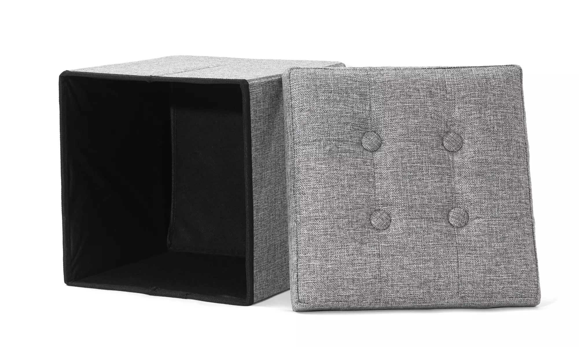 Folding Ottoman Storage Benches with Hidden Storage