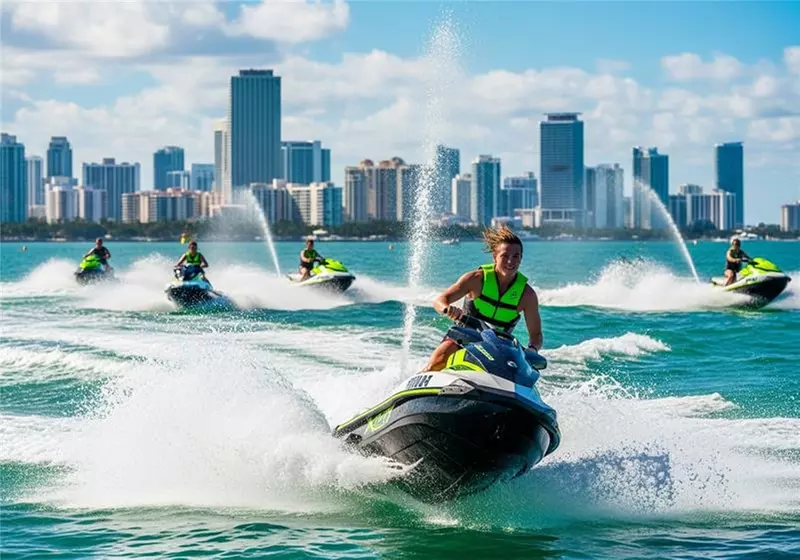 One-Hour Jet Ski Rental for Up to Four grab your crew and get riding!