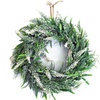 Image 3: 30cm Artificial Lavender Hanging Wreath in Purple or White
