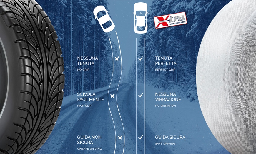 Image 4: Calze da neve X-Tra Polar Gripper omologate per auto
