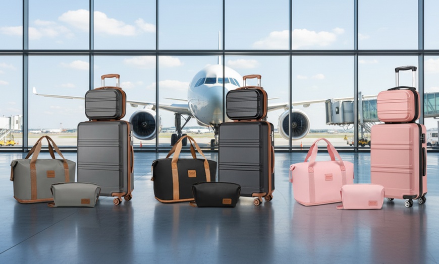 Image 1: Kono 4 Piece Set of Travel Luggage: Designed for Effortless Travels