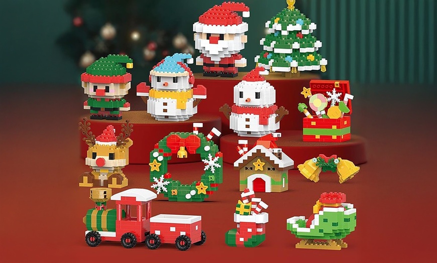 Image 1: Christmas Mini Building Block Set