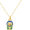 Image 20: Stanley - BTS x Labubu Gold Enamel Pendant Necklace