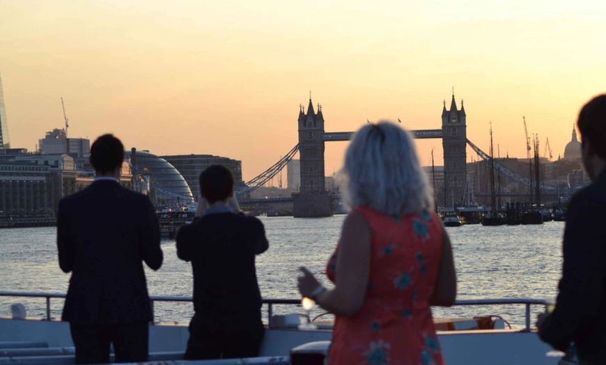 Image 2: River cruise on the Thames with live music and canapés