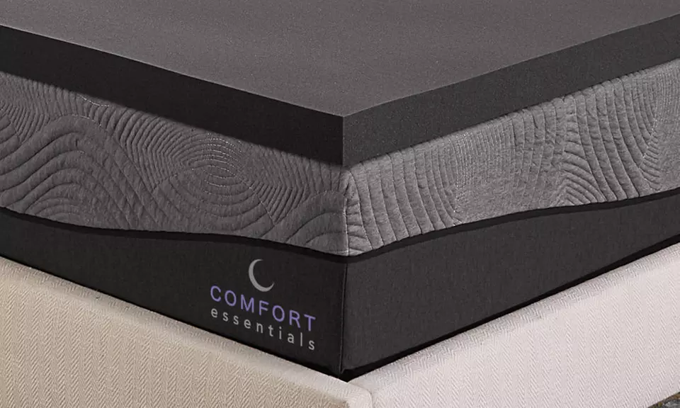 Comfort Essentials 3" Ebonite Memory Foam Topper - Second Medium