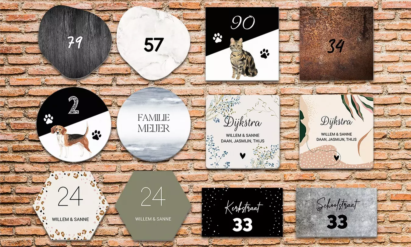 Maak je huis uniek met gepersonaliseerde deurbordjes