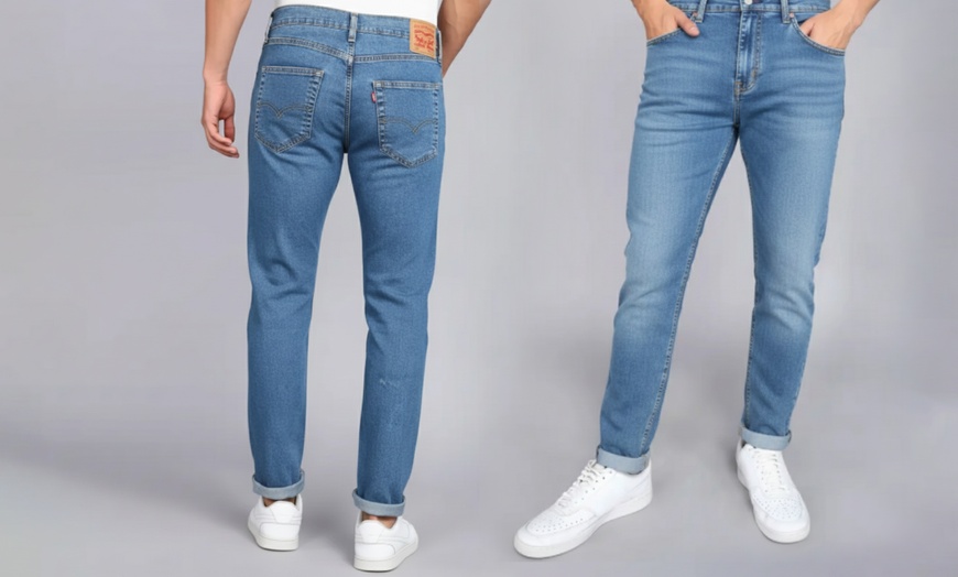 Image 12: Levi's 512 Men's Tapered Fit Jeans