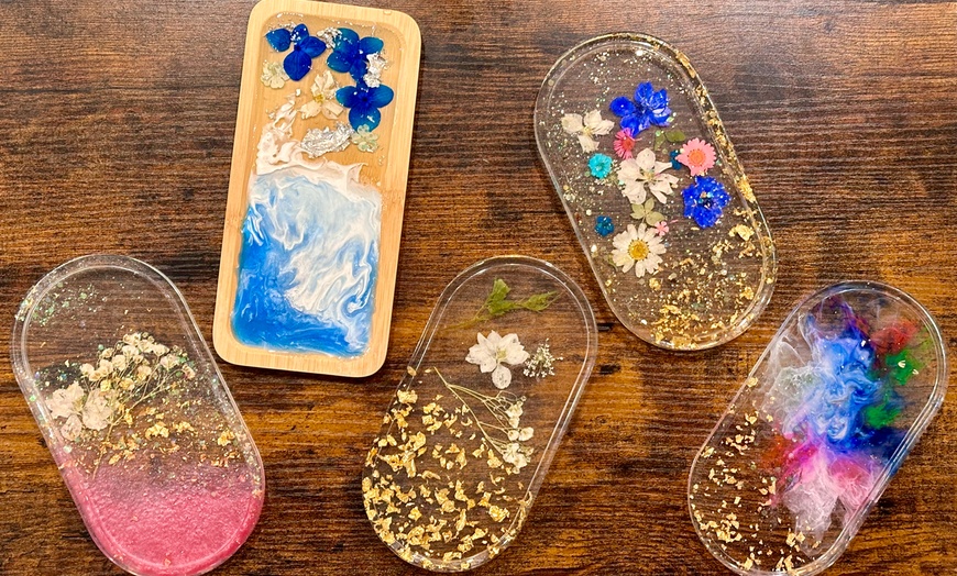 Image 4: Create Your Own Resin Tray Workshop for One, or Two People!