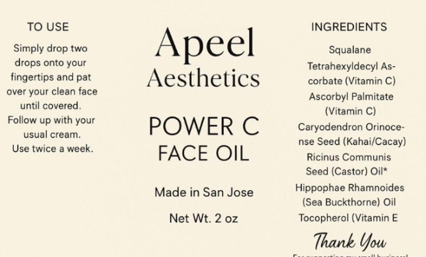 Image 2: Power C Plumping Face Oil – Brighten & Hydrate (1 or 2-Pack Available)