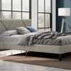 Image 28: Letto imbottito in tessuto con doghe in legno e vano contenitore