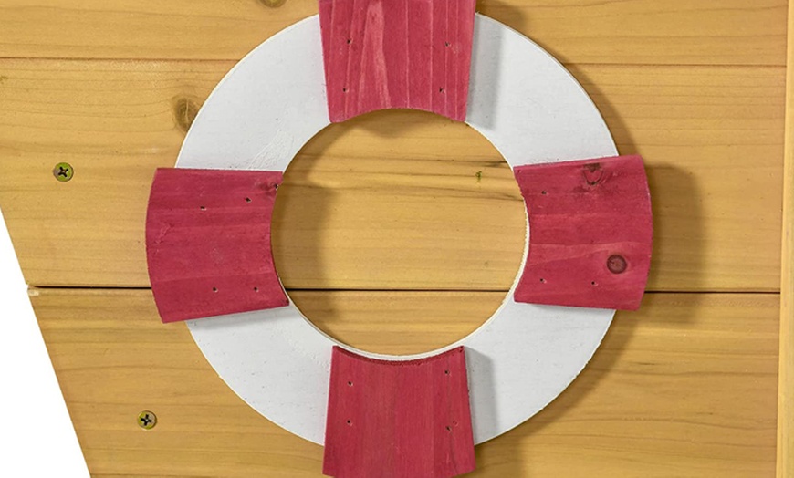 Image 5: Outsunny Kid's Wooden Sand Pit