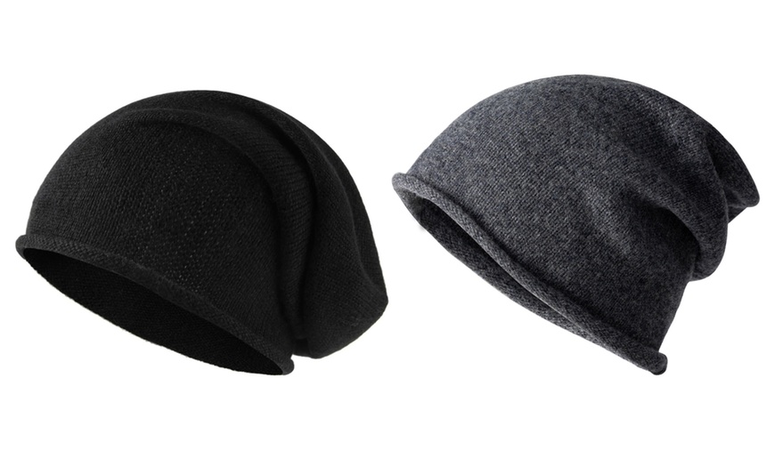 Image 14: 1 oder 2x Unisex-Beanie aus 100 % Wolle