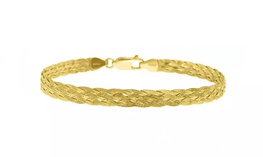 Italian Made Sterling Silver Woven Bracelet