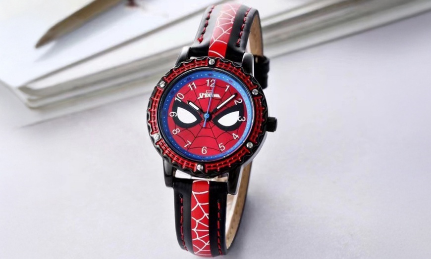 Image 4: Spider-Man Inspired Kids Water-Resistant Watch
