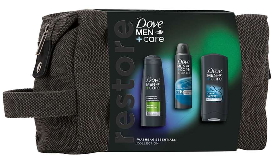 Image 4: Dove Men +Care Restore Essentials Washbag Collection Gift Set for Him