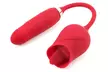 10 Speed Rose G-spot Vibrator Clit Sucker Nipple Licking Sucking Dildo - Second Medium
