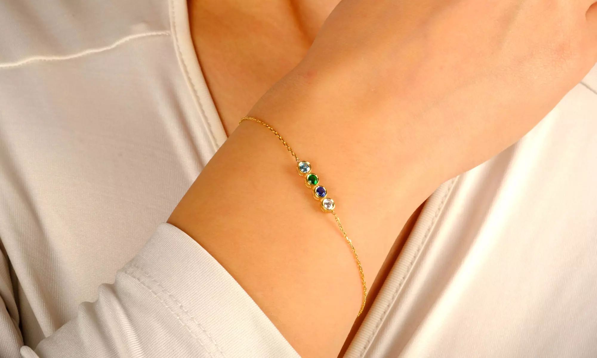 Drop Shape Birthstone Necklace Or Personalized Birthstone Necklace