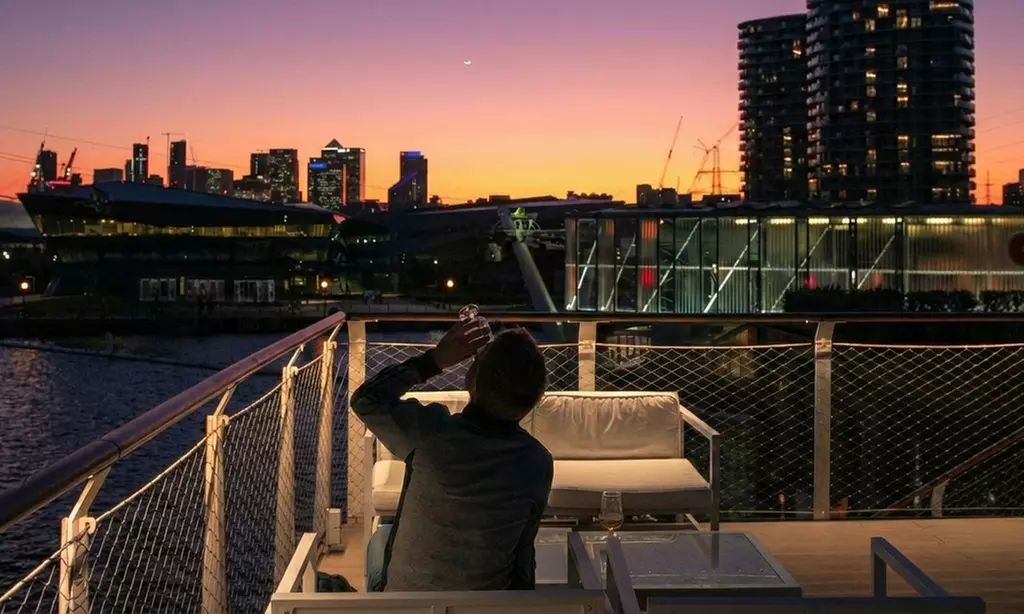 London: Waterfront Floating Hotel Stay for 2