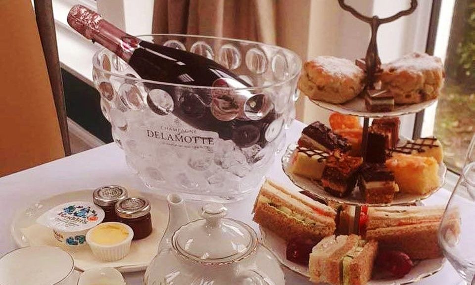 Delight in Prosecco Afternoon Tea for 2, 3, or 4 with Scenic Backdrop