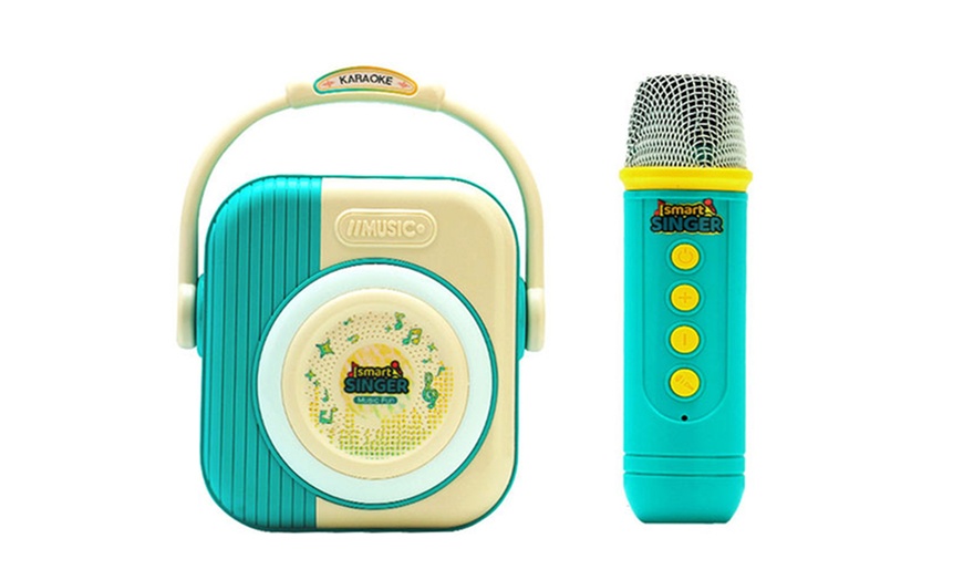 Image 3: Kabelloser Bluetooth Karaoke-Lautsprecher mit Mikrofon