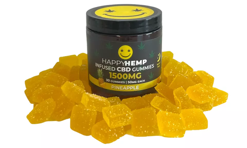 Happy Hemp Infused CBD Gummies for Sleep - Broad Spectrum CBD Gummies