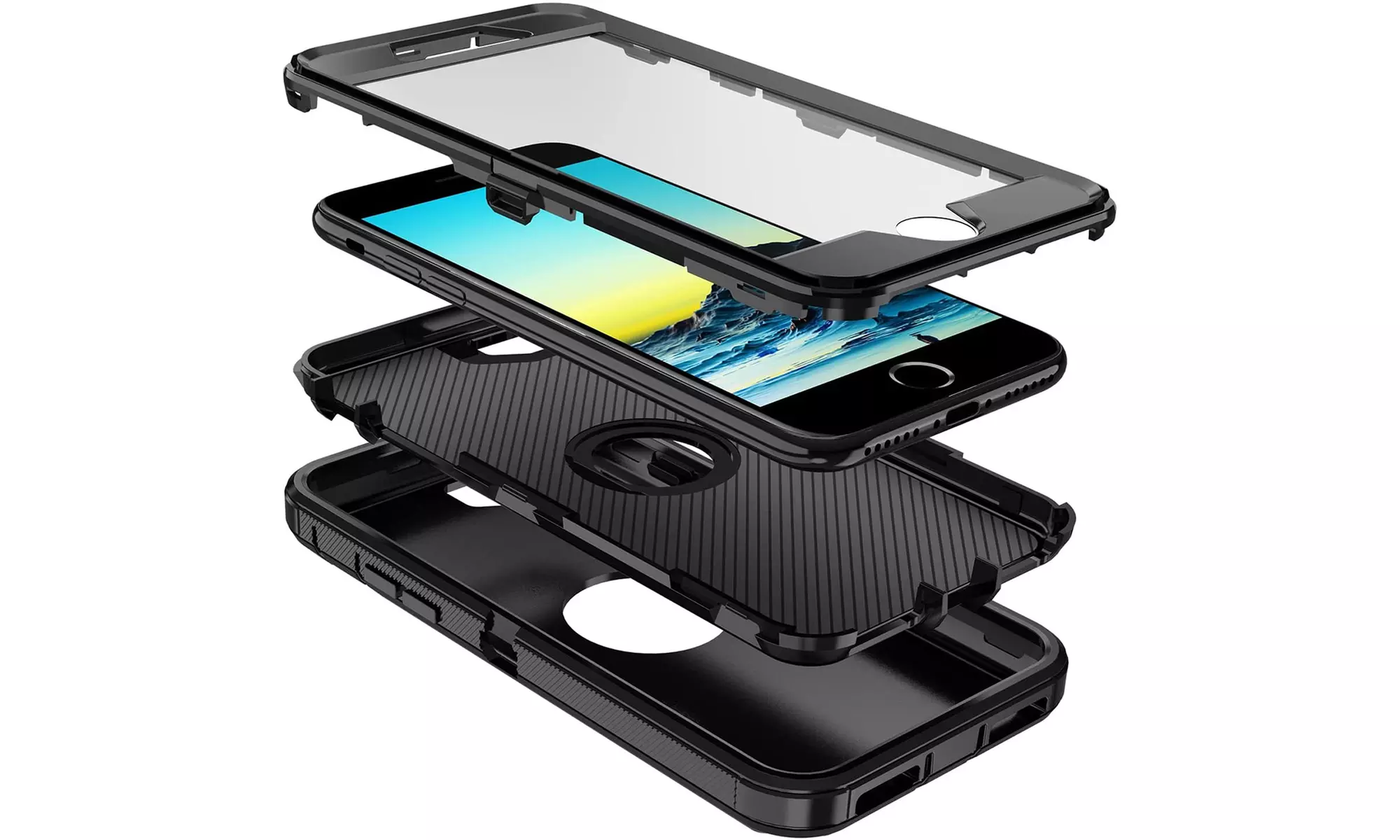 Case For iPhone SE 3rd Gen 2022 Shockproof Heavy Duty Built-in Screen Protector