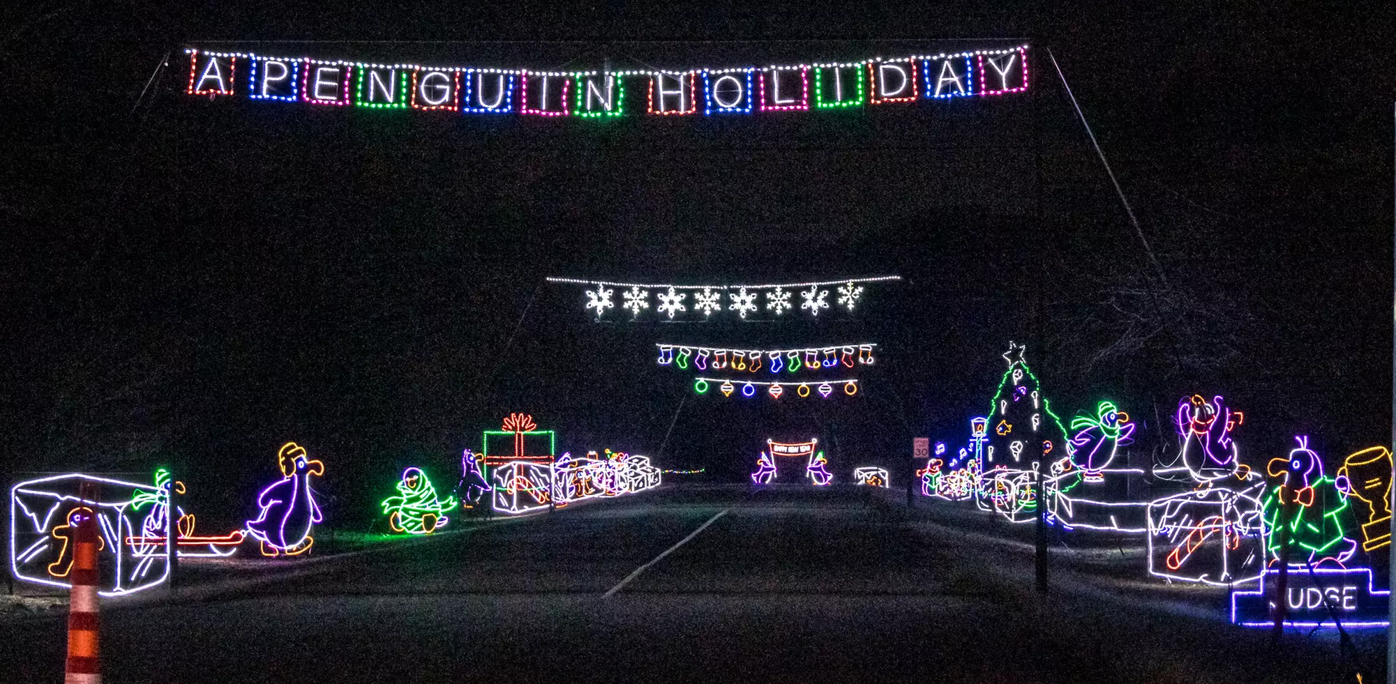 Entry to Branson's Premier Drive-Thru Christmas Lights Show