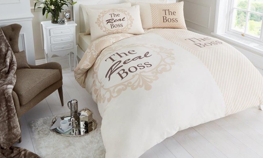 Image 3: The Real Boss Duvet Cover Set