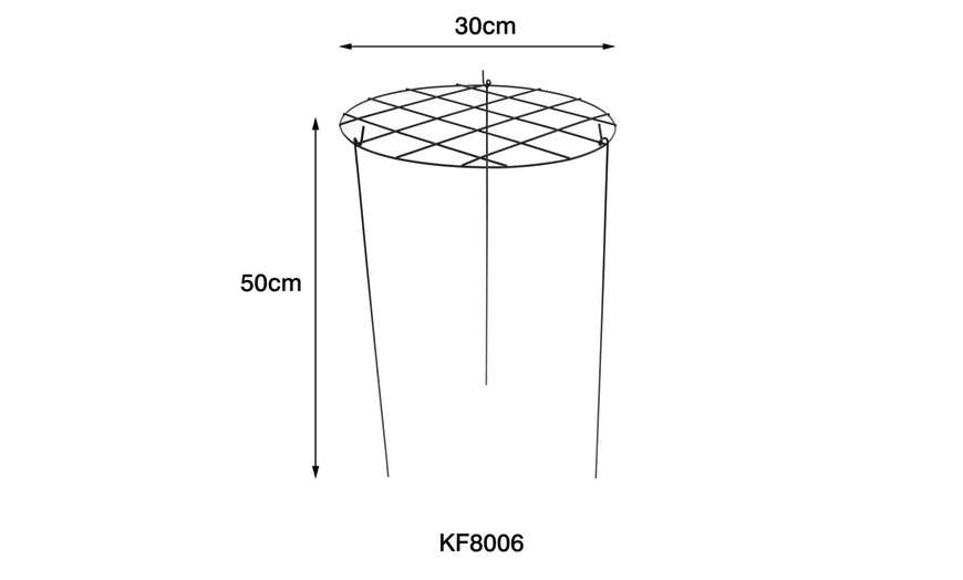 Image 6: Round Grow Through Grid Support