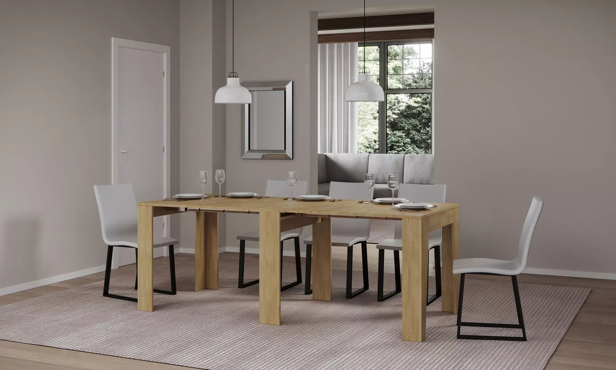 Consola extensible estrecha