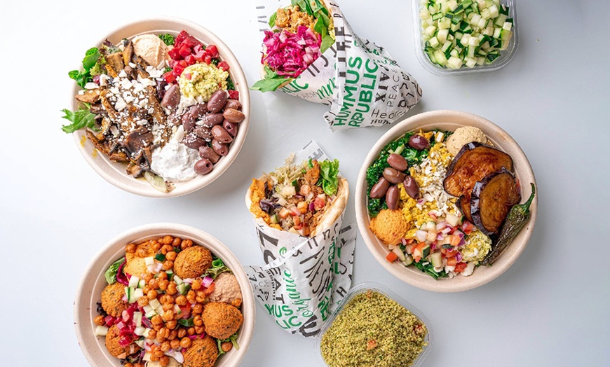 Image 1: Build Your Own Bowl, Wrap or Pita at Hummus Republic Paramus 