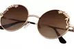 Emblem Eyewear - Womens Flower Floral Boho Round Mirror Womens Sunglasses - Second Medium