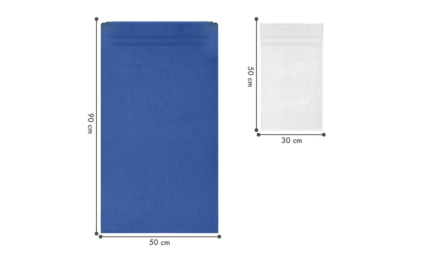 Image 13: Set 6 asciugamani in cotone