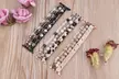 Leopard Calf Leather and Crystal Apple Watch Band All Series - Second Medium