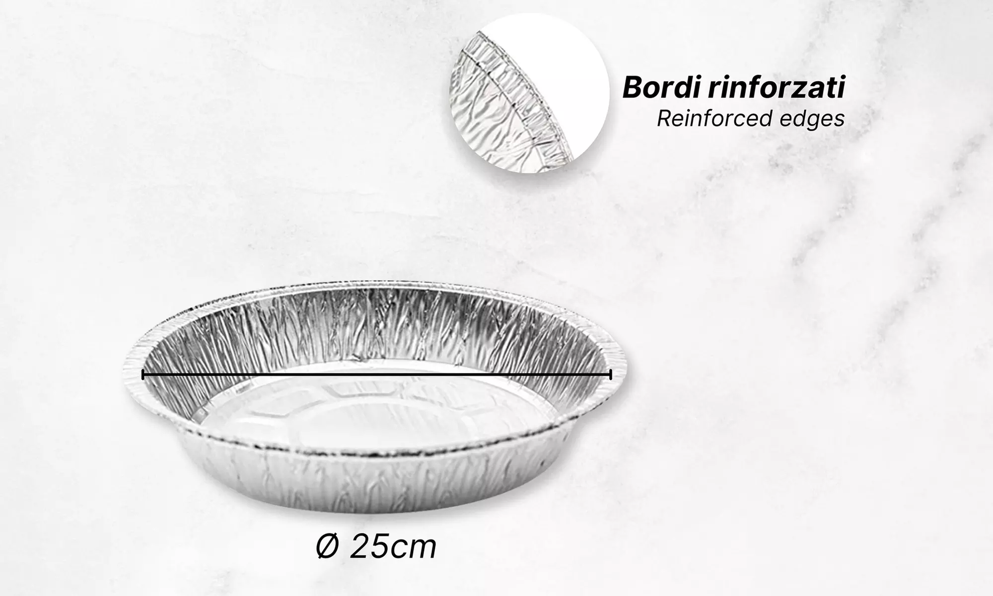 Fino a 192 contenitori in alluminio per alimenti