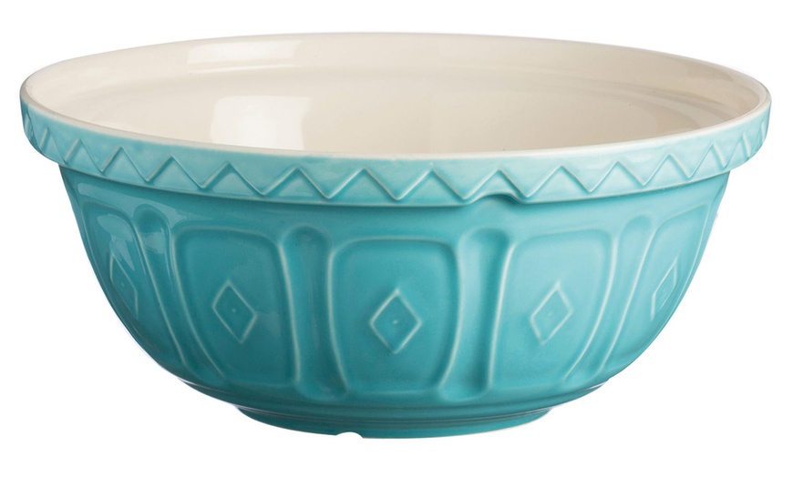 Image 2: Mason Cash Turquoise Mixing Bowl