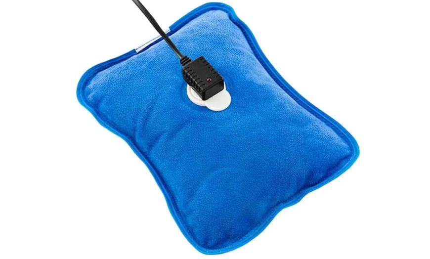 Image 11: Bolsa de agua caliente eléctrica y recargable con tacto aterciopelado