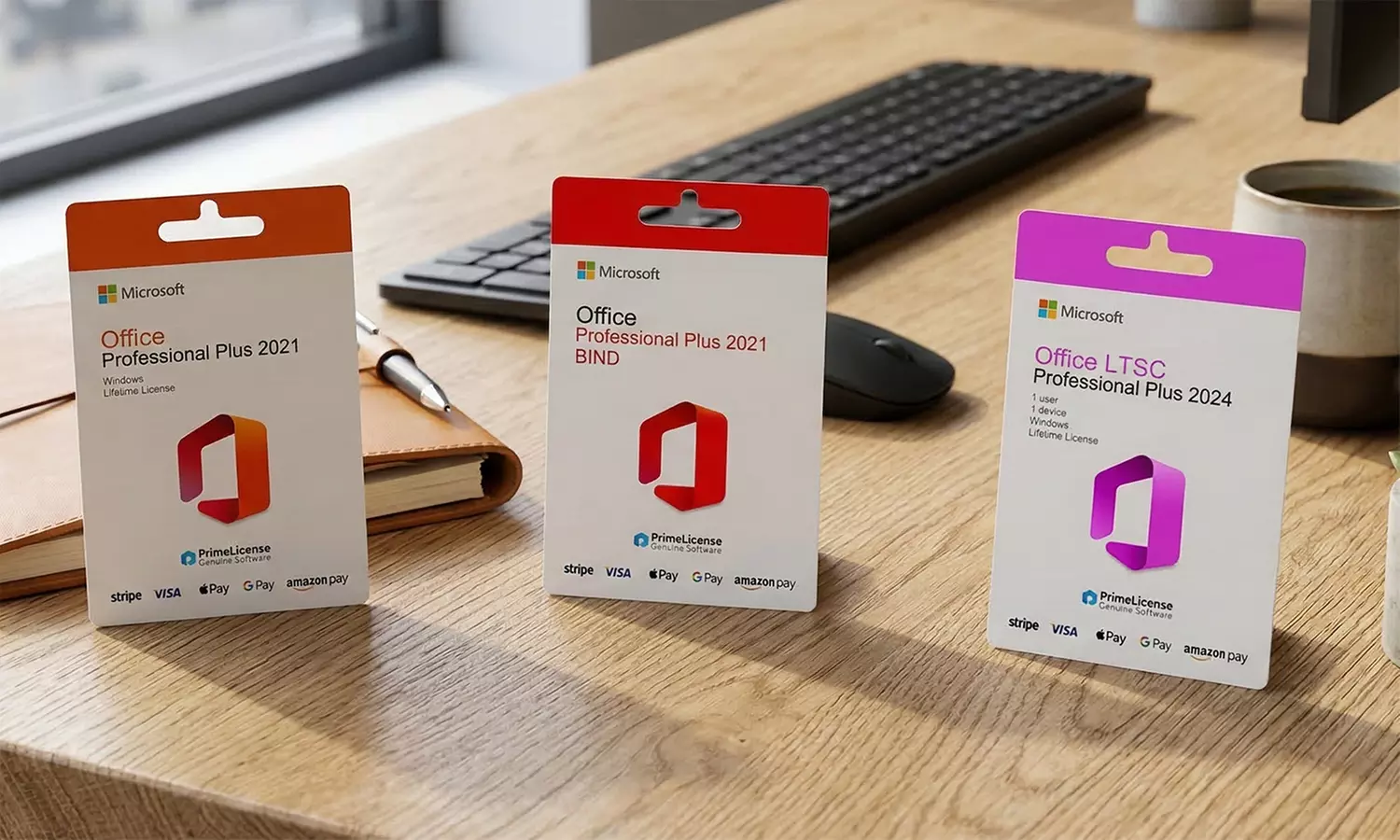 Microsoft Office 24, Office 21 oder Office 19 Pro Plus für Windows