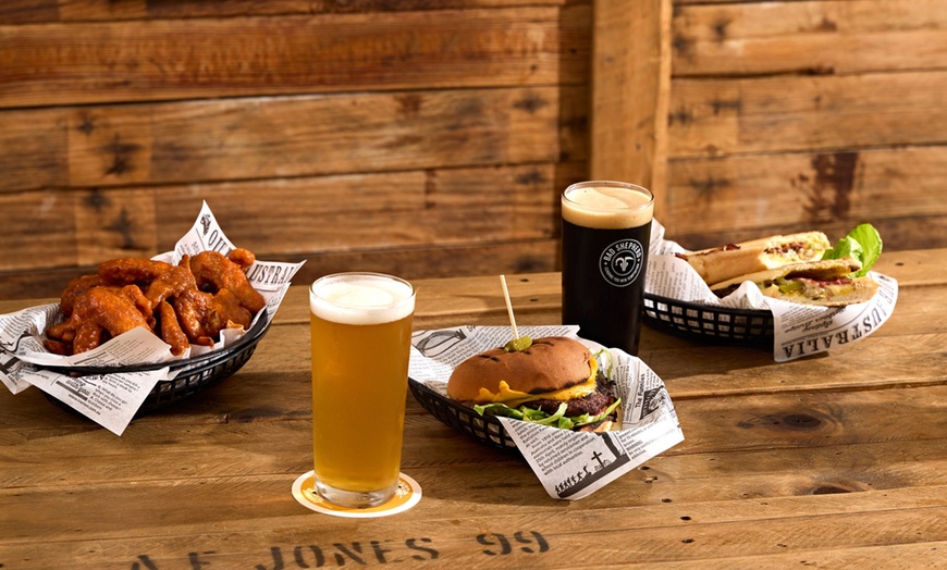 Image 1: Enjoy Garden Vibes with Burger or Pizza with a Drink for Up to 4 