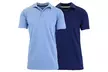 2-Pack Galaxy By Harvic Men's Tagless Dry-Fit Moisture-Wicking Polo Shirt - Second Medium