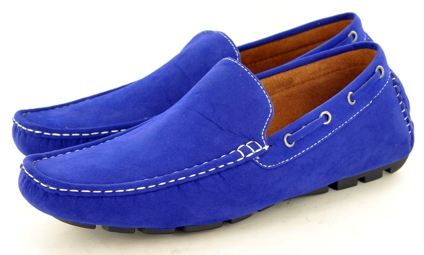 Image 26: Men's Faux Suede Casual Loafers