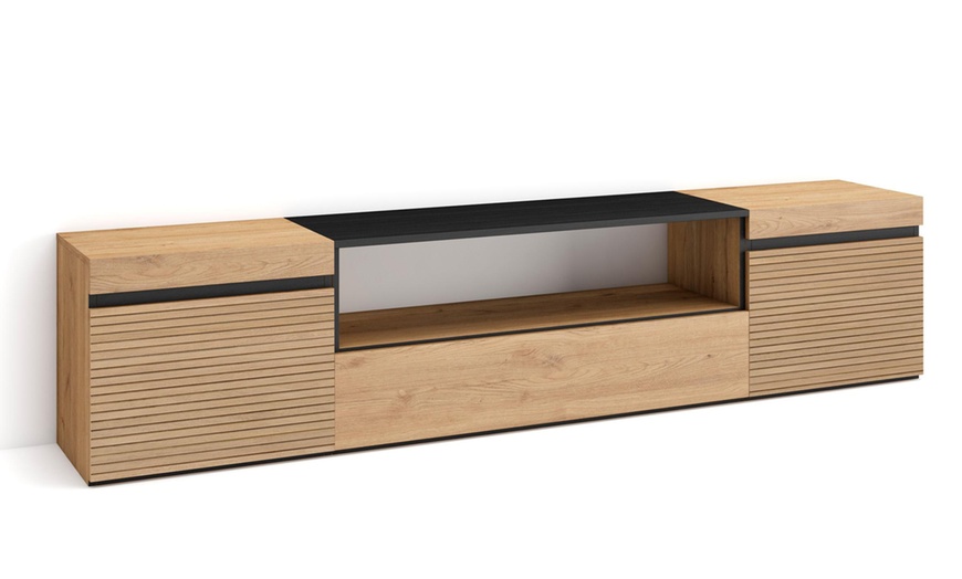 Image 5: Meuble TV avec ou sans cheminée électrique LED