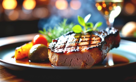 2-Course Meal with Glass of Wine for 2 - Signature Steakhouse