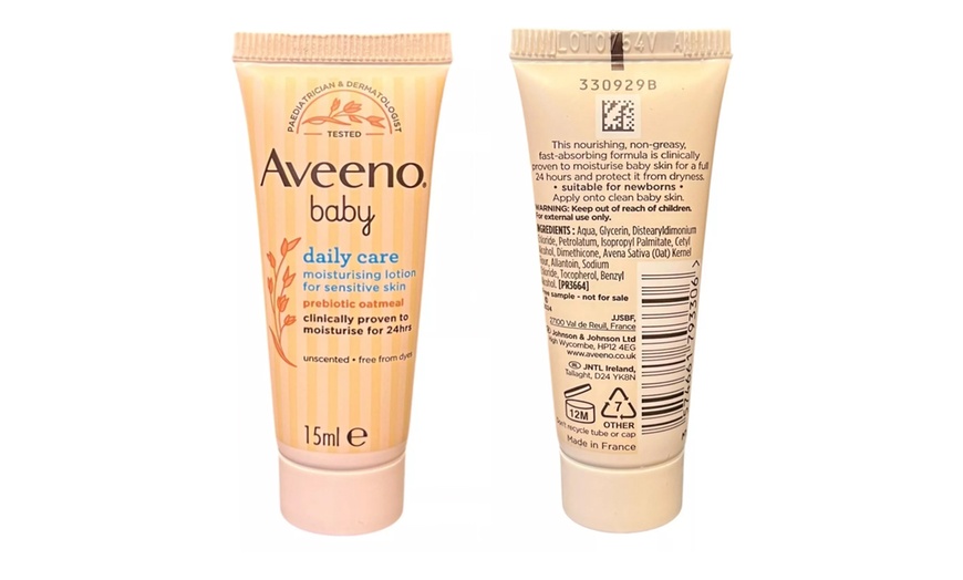 Image 2: 30 or 50 Aveeno Baby Daily Care Moisturising Lotions 15ml